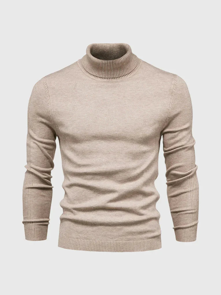 Men's Turtleneck Sweater – Washable and Versatile