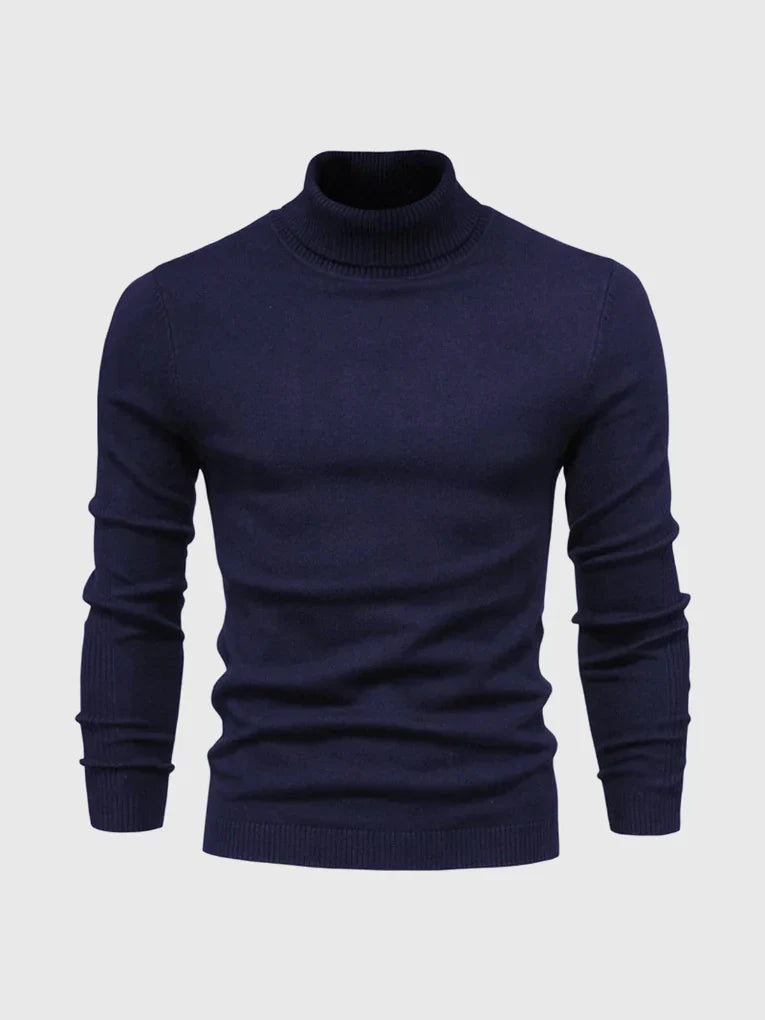Men's Turtleneck Sweater – Washable and Versatile
