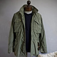 Men's Vintage Field Jacket with Adjustable Waist