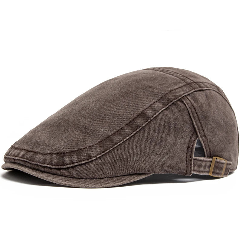 Men's Vintage Flat Cap with Timeless Style