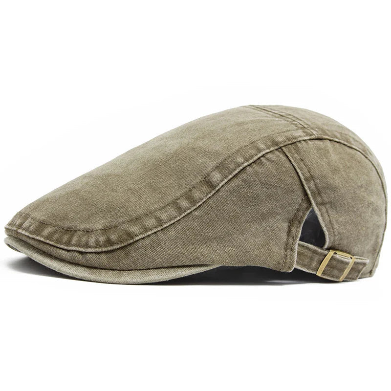 Men's Vintage Flat Cap with Timeless Style