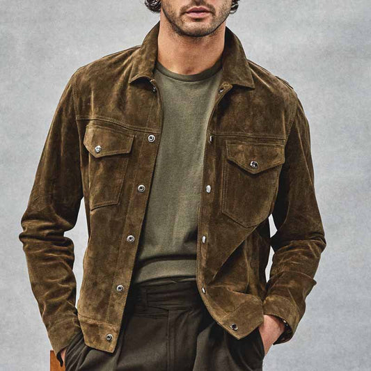 Men's Vintage Jacket with Chest Pockets