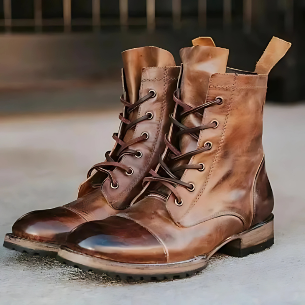 Men's Vintage Western-Style Martin Boots