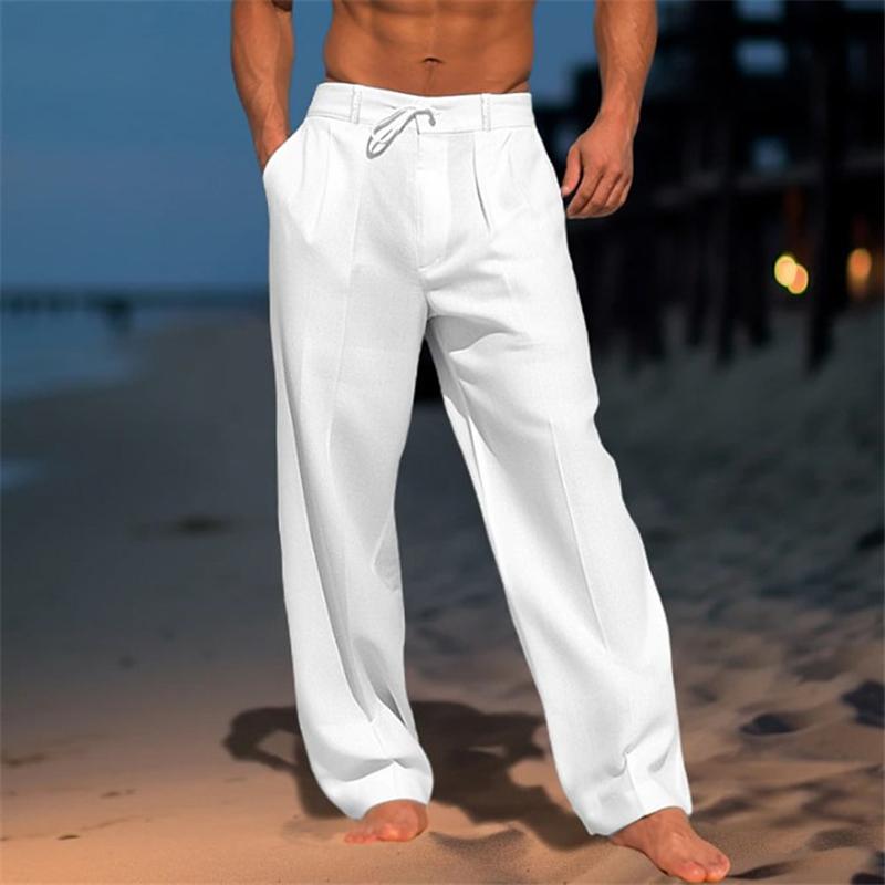 Men's Wide-Leg Pleated Pants