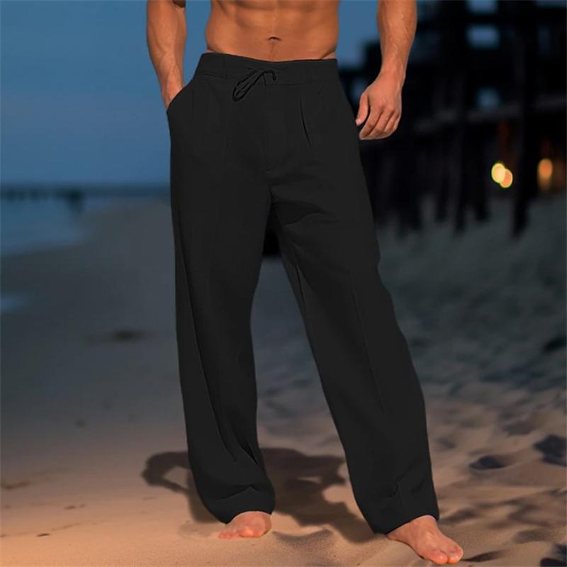 Men's Wide-Leg Pleated Pants