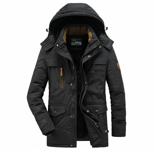 Men's Winter Hooded Parka Jacket