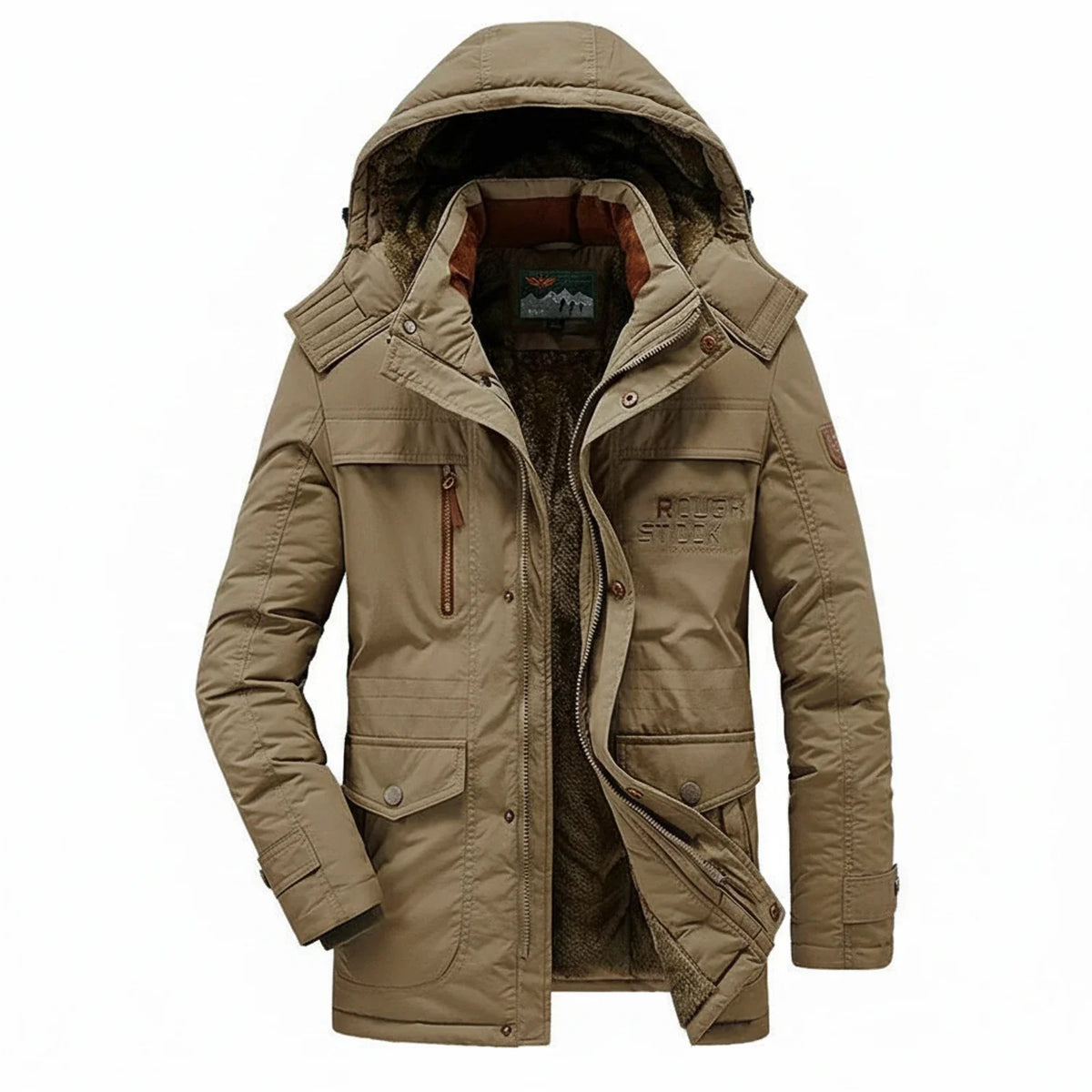 Men's Winter Hooded Parka Jacket