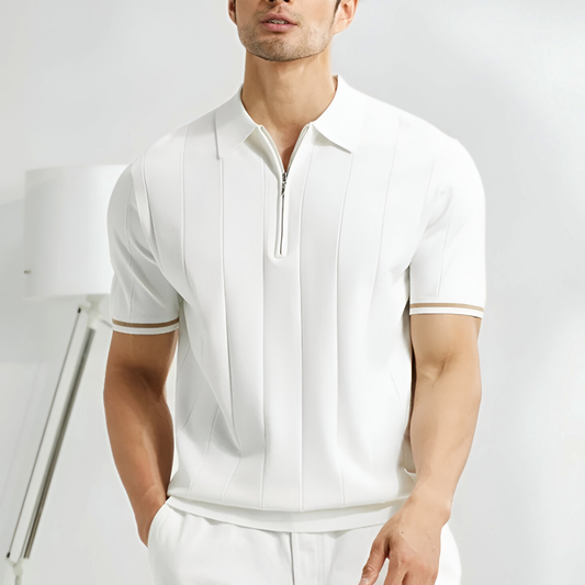 Men's Zip Polo Shirt