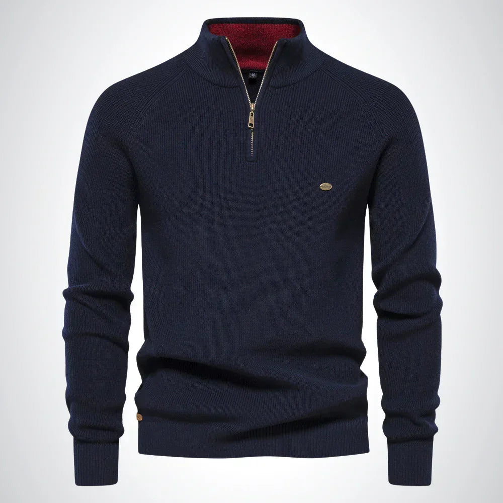 Men's Zip Sweater – Easy-Care Style