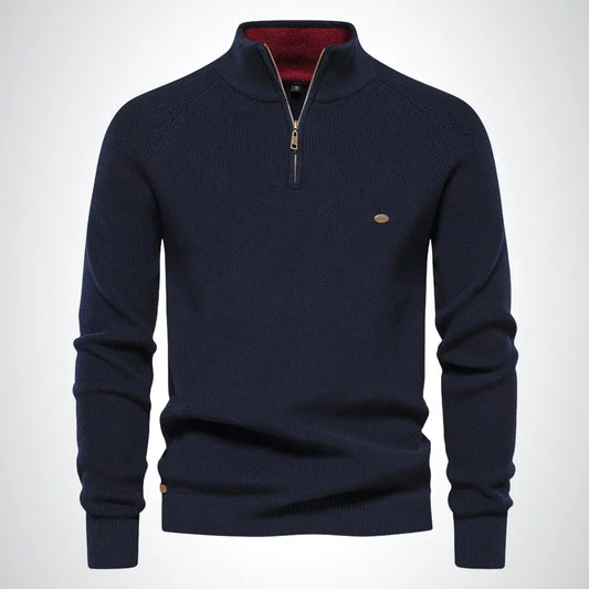 Men's Zip Sweater – Easy-Care Style