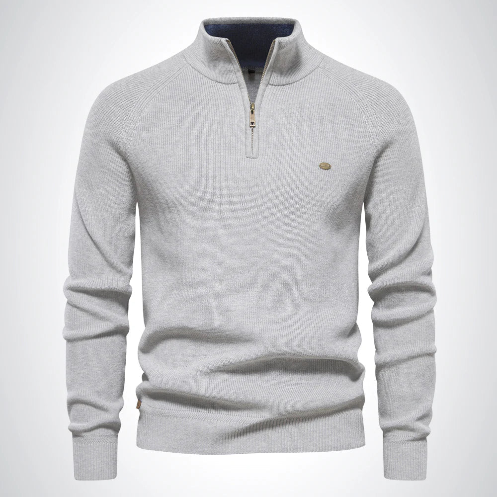Men's Zip Sweater – Easy-Care Style