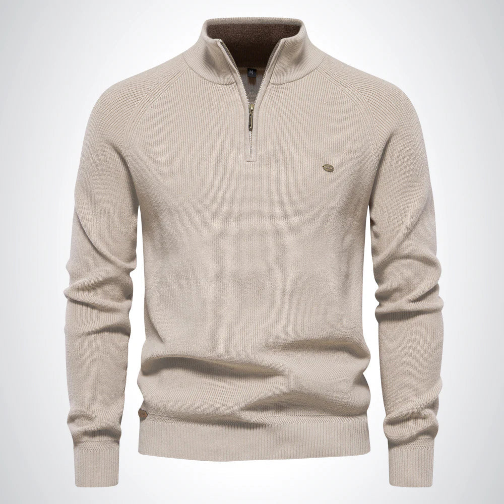 Men's Zip Sweater – Easy-Care Style