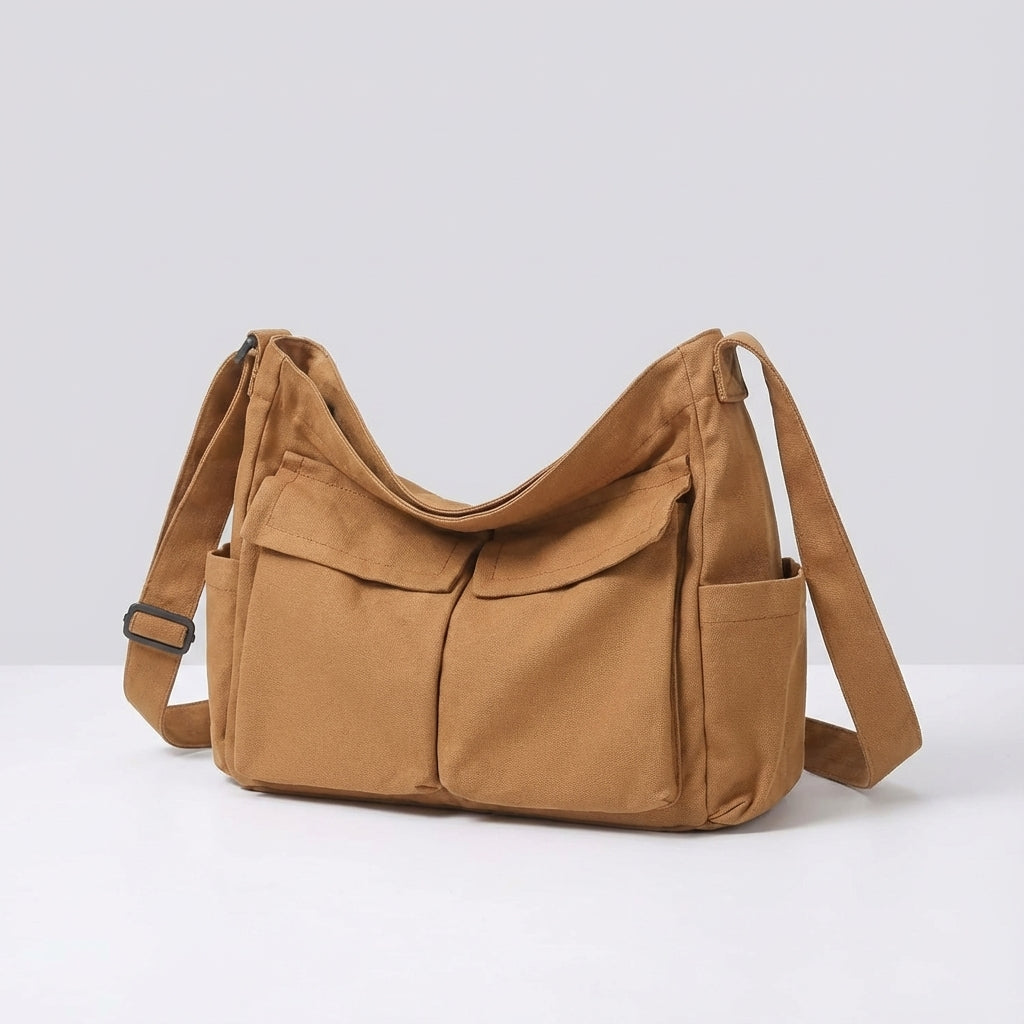 Messenger Bag with Adjustable Strap and Multiple Pockets – Reinforced Design