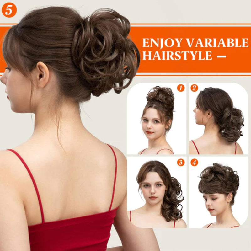 Messy Clip-in Bun with Side Clip