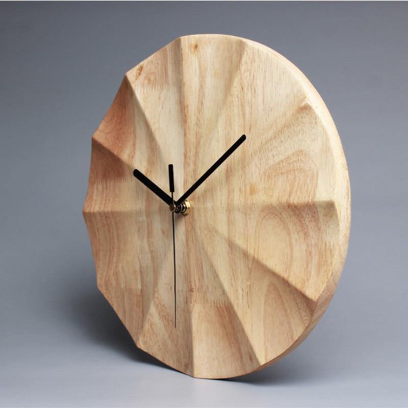 Minimalist Design Wooden Wall Clock