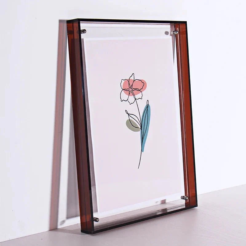 Modern Colorful Clear Acrylic Photo Frame