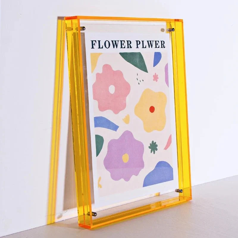 Modern Colorful Clear Acrylic Photo Frame