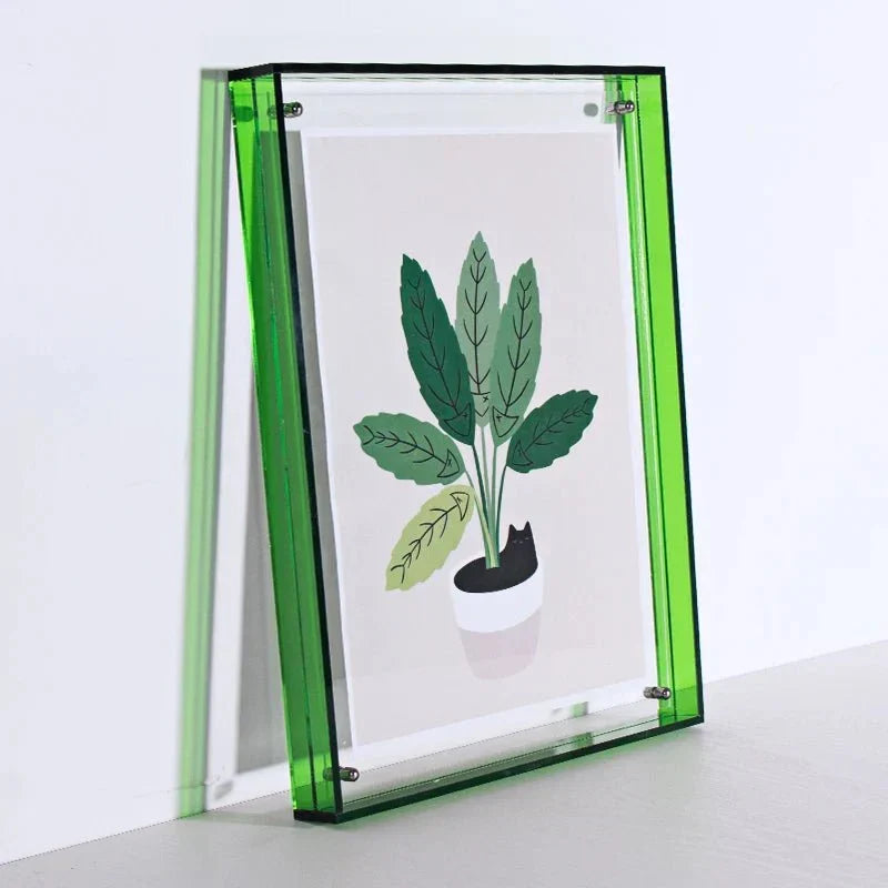 Modern Colorful Clear Acrylic Photo Frame