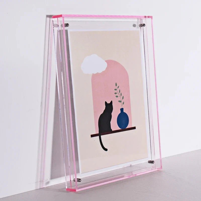 Modern Colorful Clear Acrylic Photo Frame