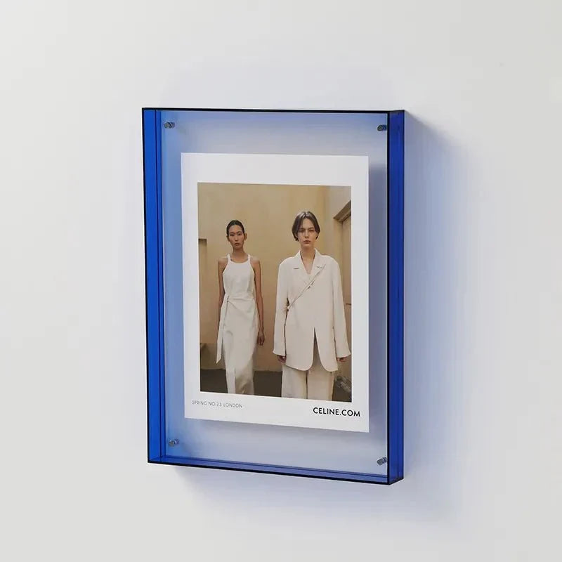 Modern Colorful Wall-Mounted Acrylic Photo Frame