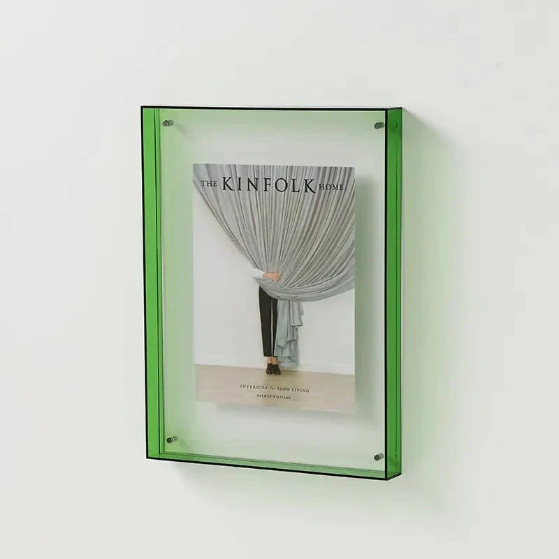 Modern Colorful Wall-Mounted Acrylic Photo Frame