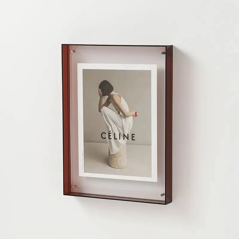 Modern Colorful Wall-Mounted Acrylic Photo Frame