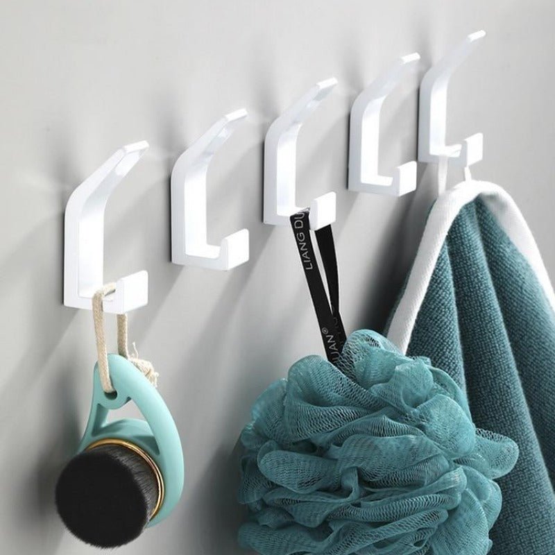 Modern Decorative Aluminum Wall Hooks - Coat Hooks in Black/White