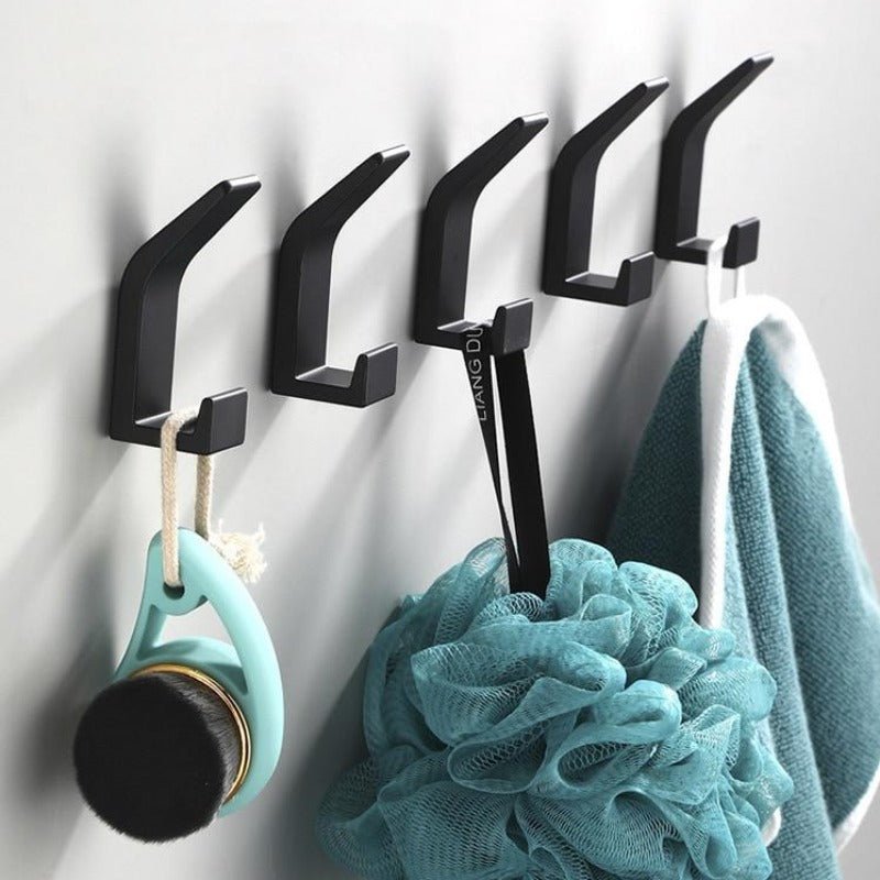 Modern Decorative Aluminum Wall Hooks - Coat Hooks in Black/White