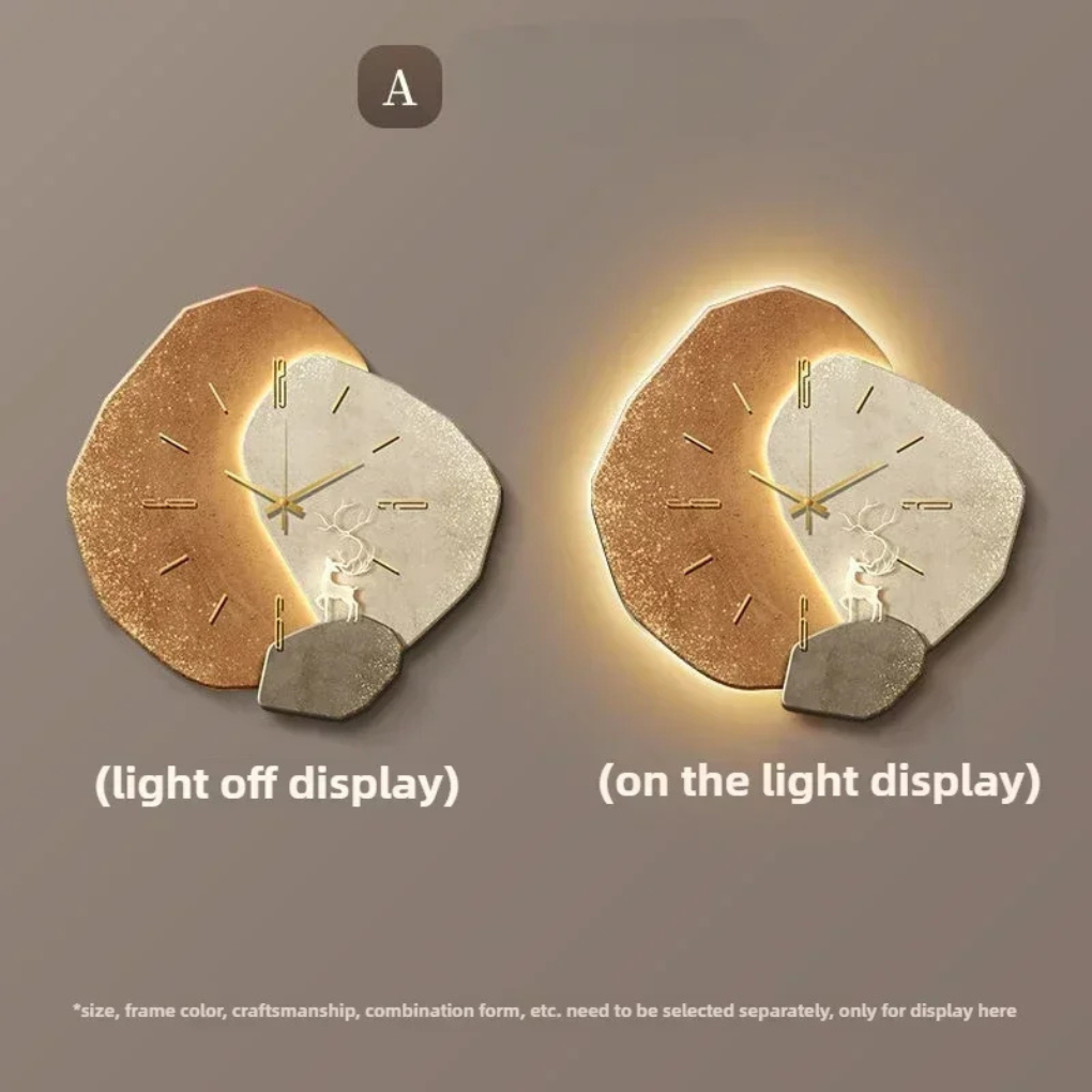 Modern LED Wall Clock with Ambient Light