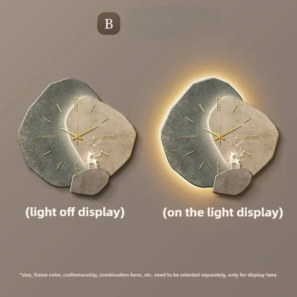 Modern LED Wall Clock with Ambient Light