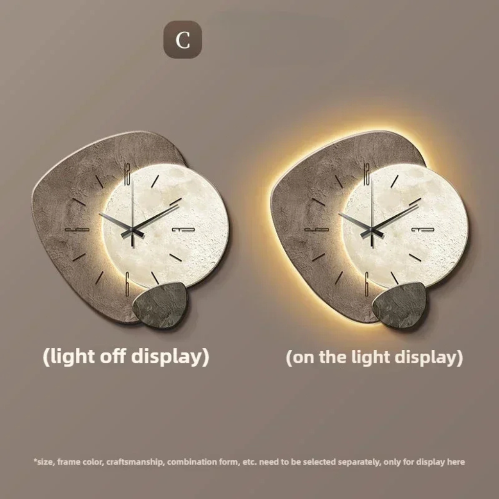 Modern LED Wall Clock with Ambient Light