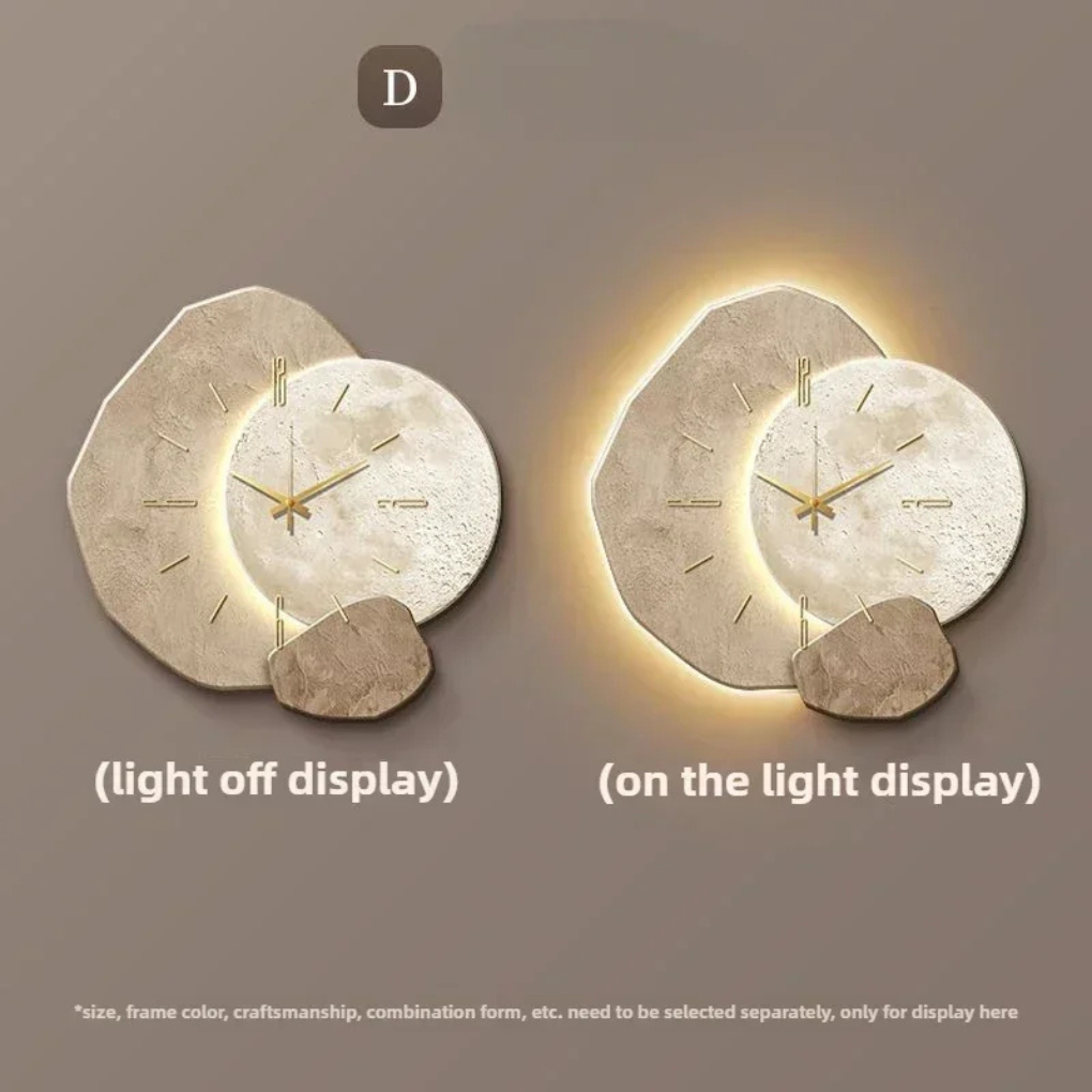 Modern LED Wall Clock with Ambient Light