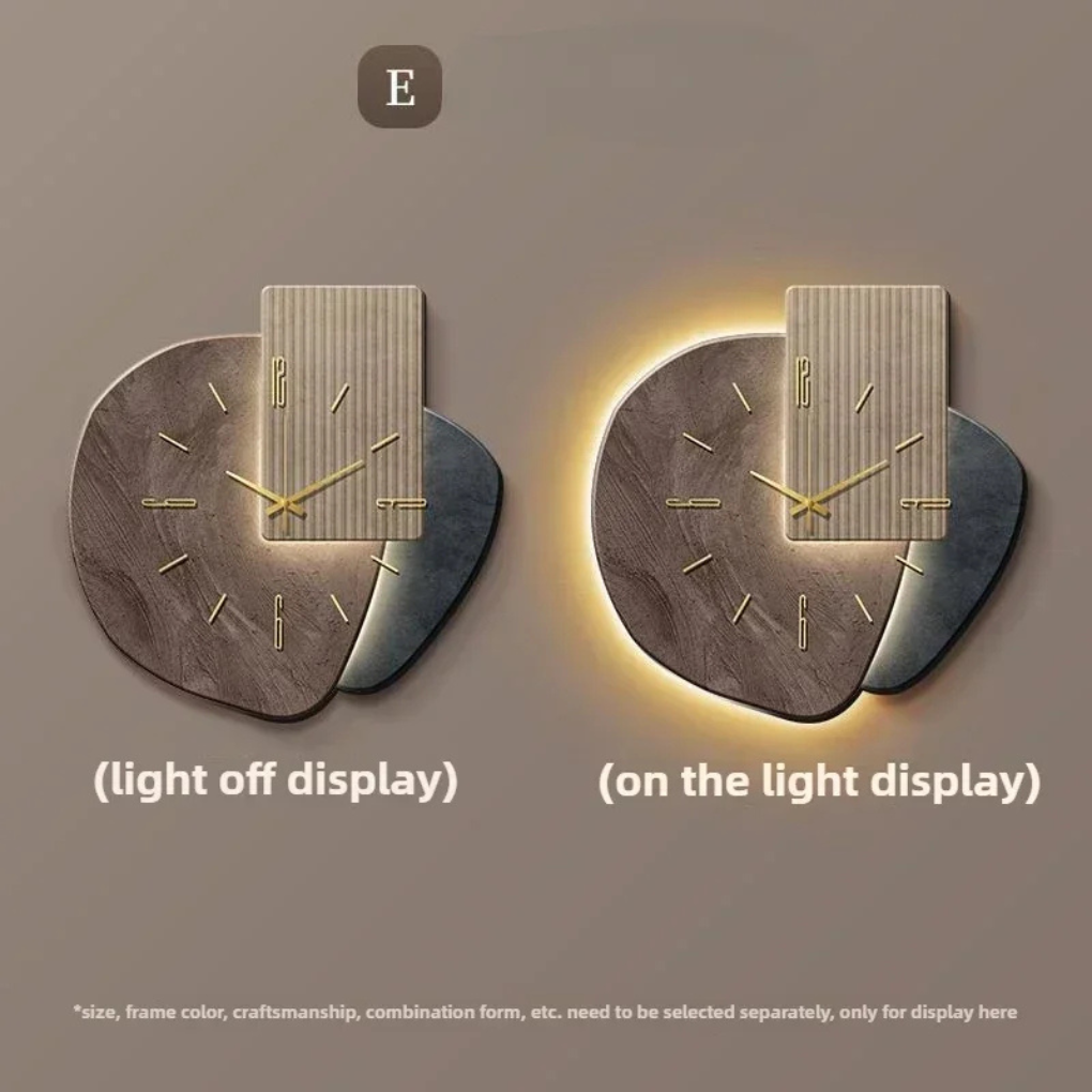 Modern LED Wall Clock with Ambient Light