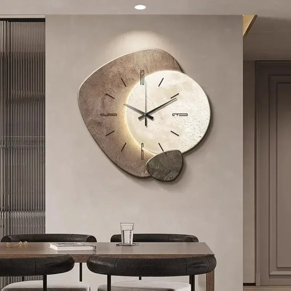 Modern LED Wall Clock with Ambient Light