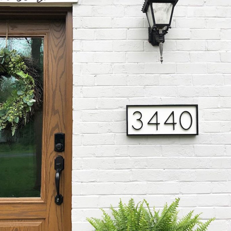 Modern Wall Address Plaque