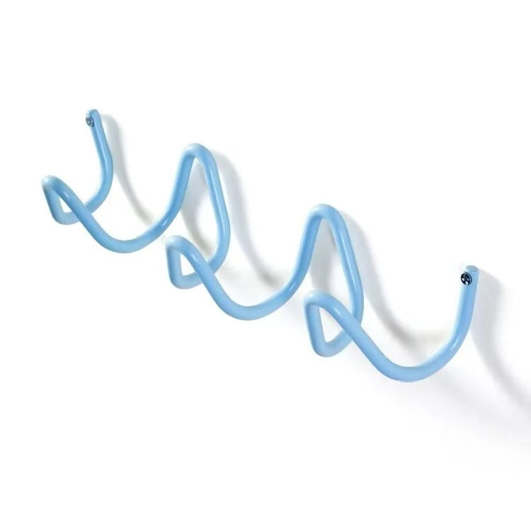 Modern Wavy Wall-Mounted Coat Rack – Stylish Multi-Hook Wall Coat Rack