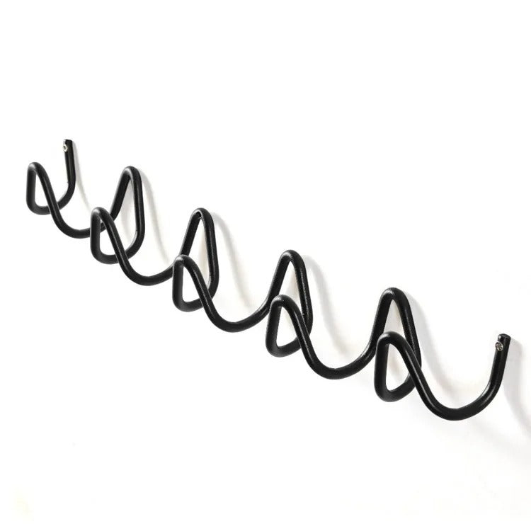 Modern Wavy Wall-Mounted Coat Rack – Stylish Multi-Hook Wall Coat Rack