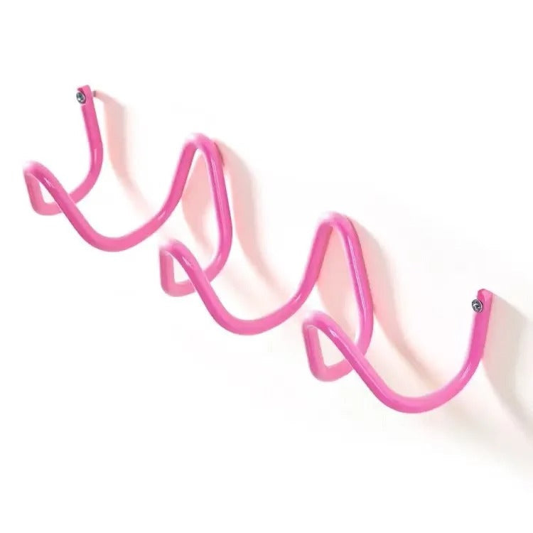 Modern Wavy Wall-Mounted Coat Rack – Stylish Multi-Hook Wall Coat Rack
