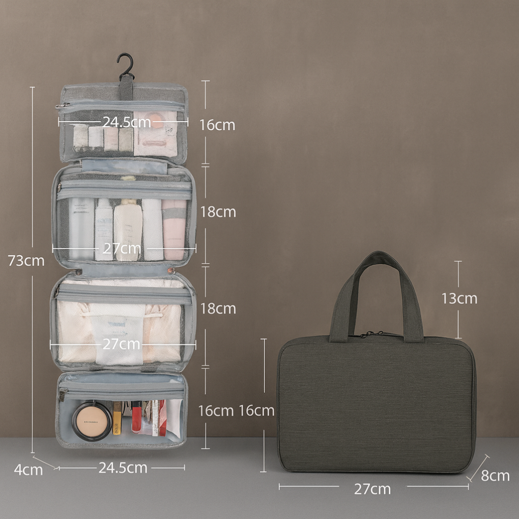 Multi-Compartment Toiletry Organizer