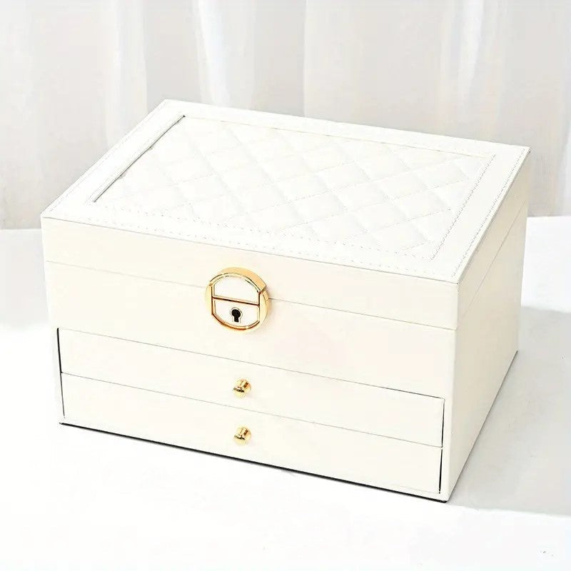 Multi-Tier Leather Jewelry Box | Organized and Elegant Storage