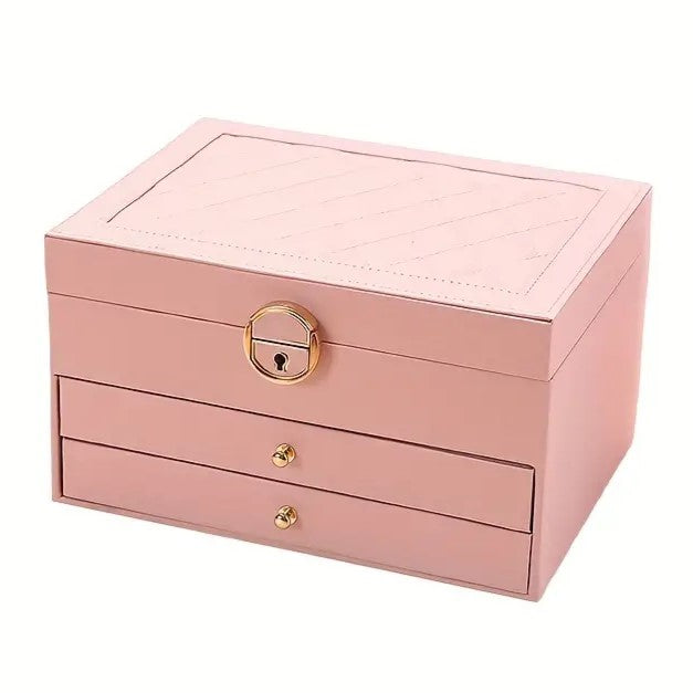 Multi-Tier Leather Jewelry Box | Organized and Elegant Storage