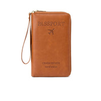 Multifunctional RFID Passport Wallet with Organized Compartments