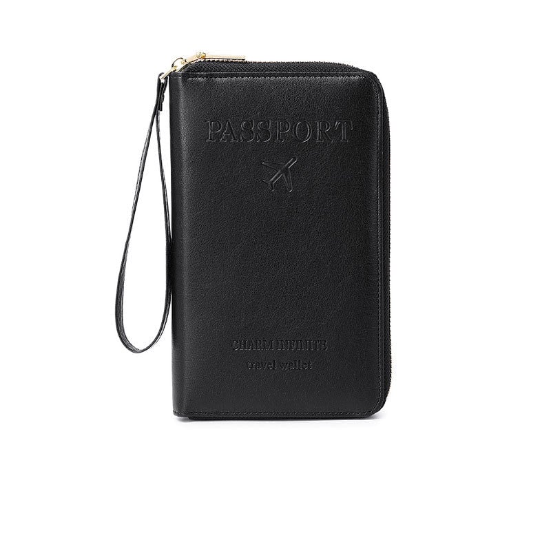 Multifunctional RFID Passport Wallet with Organized Compartments