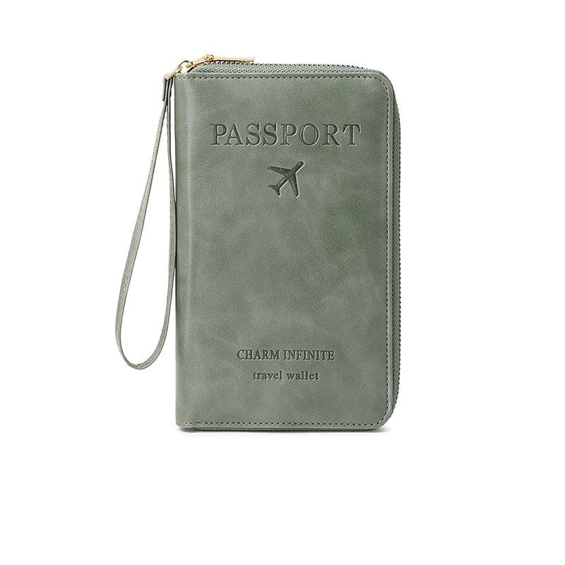 Multifunctional RFID Passport Wallet with Organized Compartments