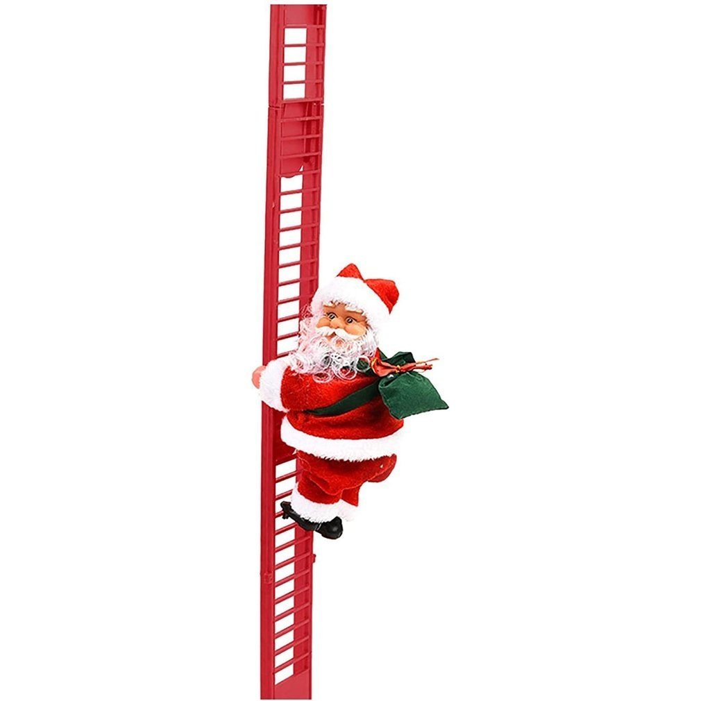 Musical Climbing Santa on Ladder