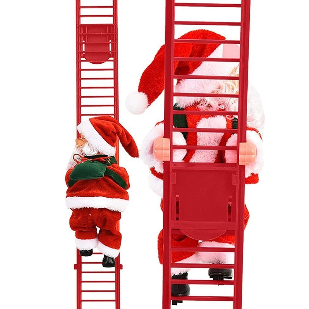 Musical Climbing Santa on Ladder