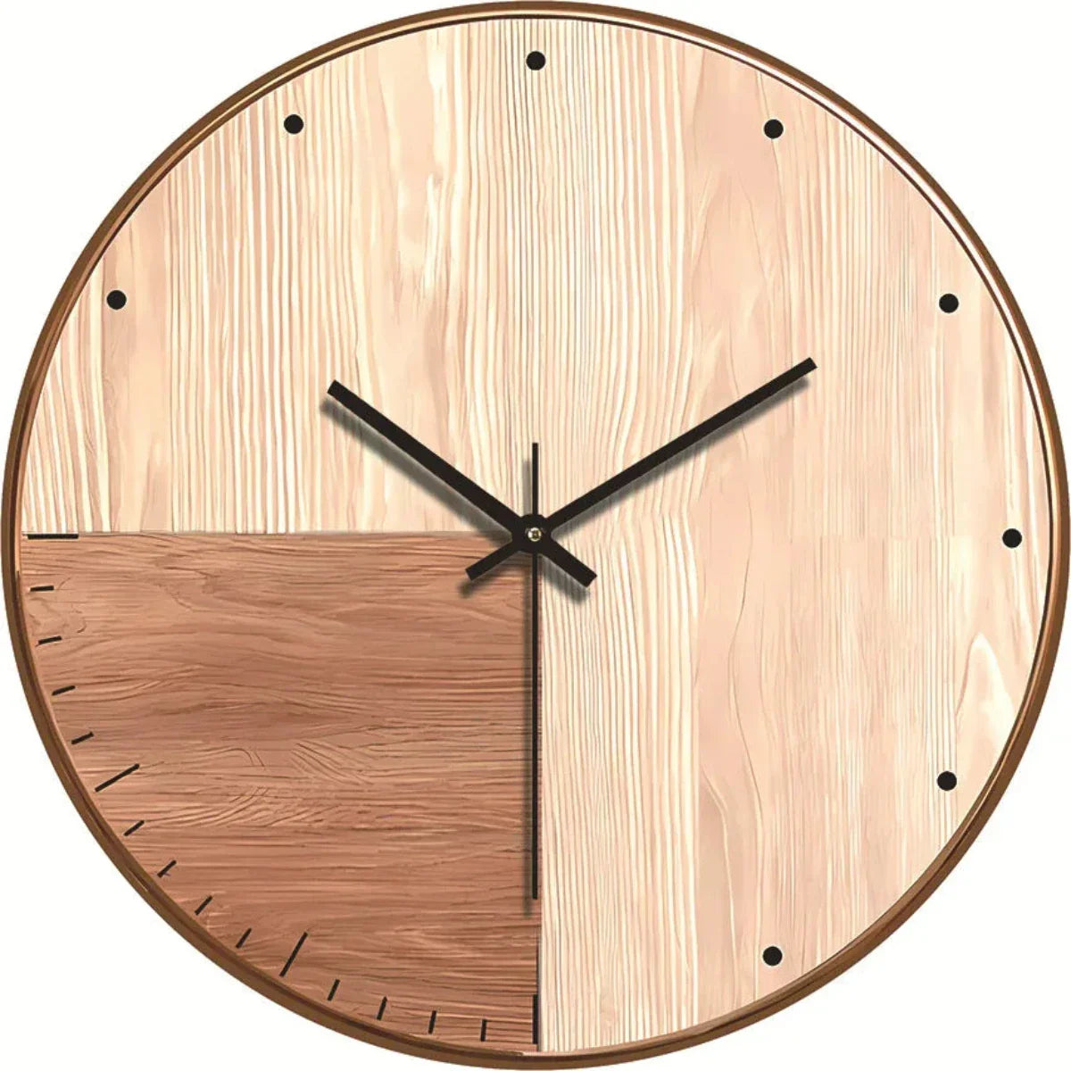 Nature-Inspired Wall Clock, Perfect for Any Interior