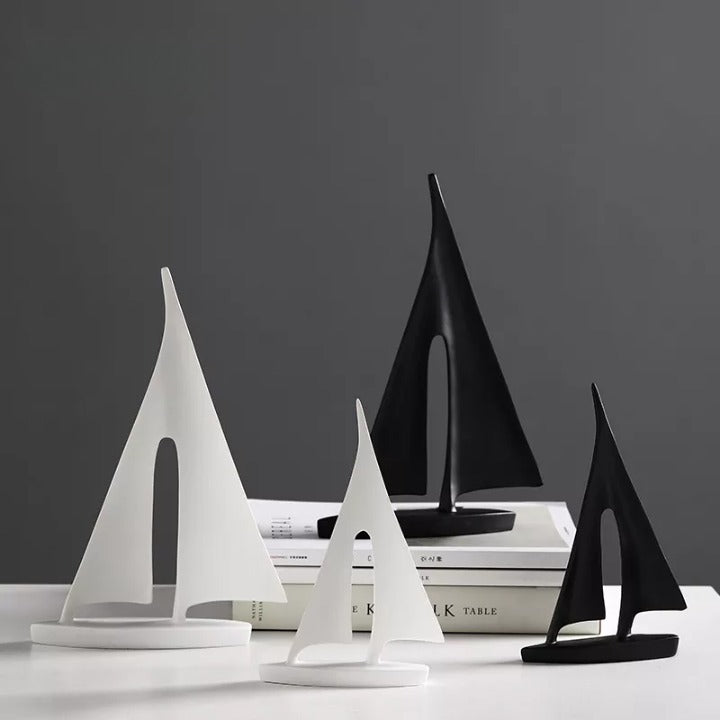Nautical Sailboat Sculpture - Elegant Home Decor