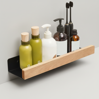 No-Drill Plastic Wall Shelf