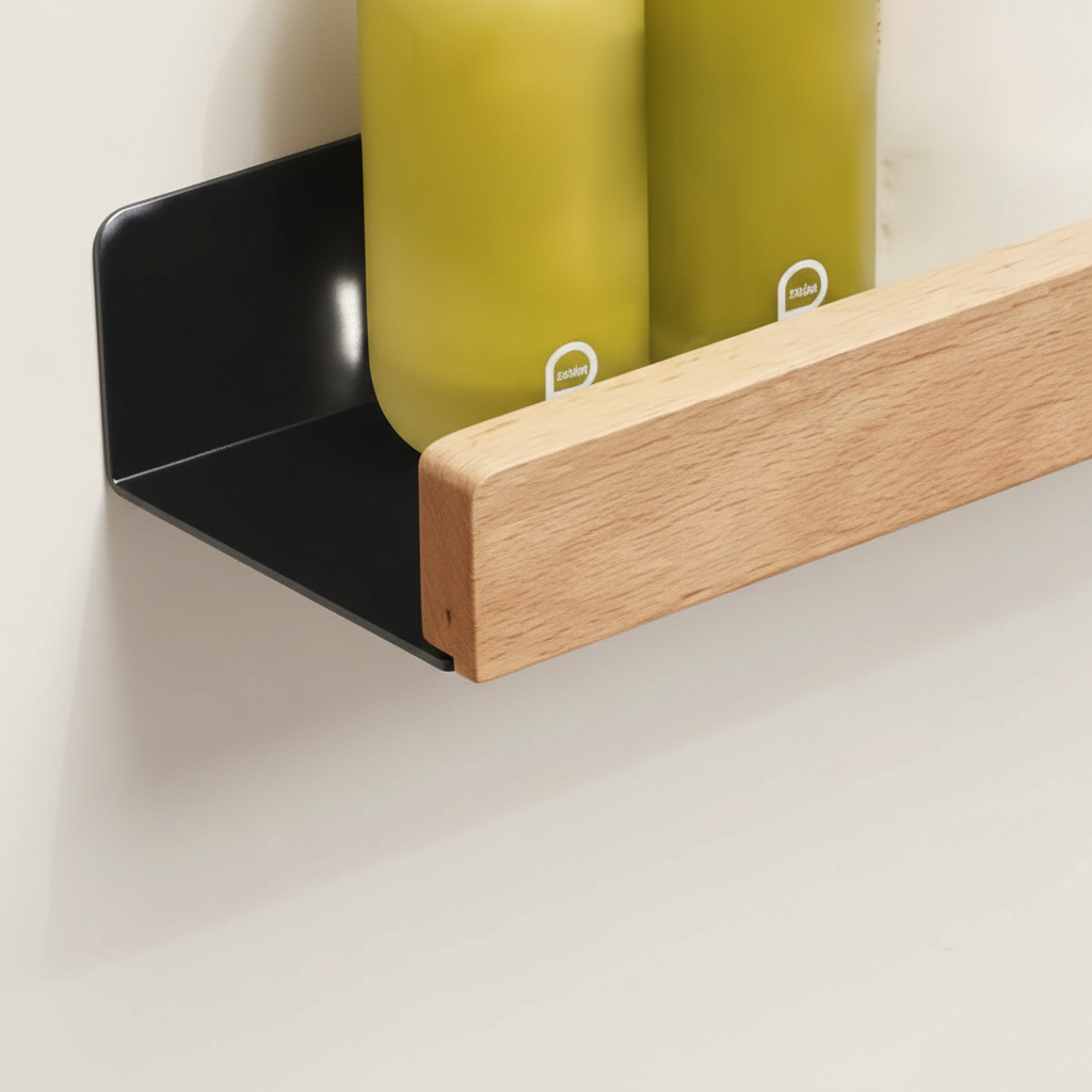 No-Drill Plastic Wall Shelf